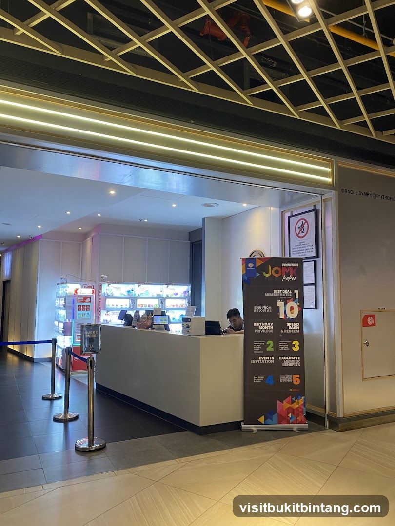 Store Counter with Promotional Banner