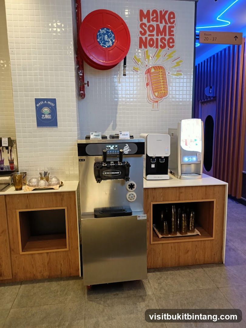 Ice Cream Machine and Decor
