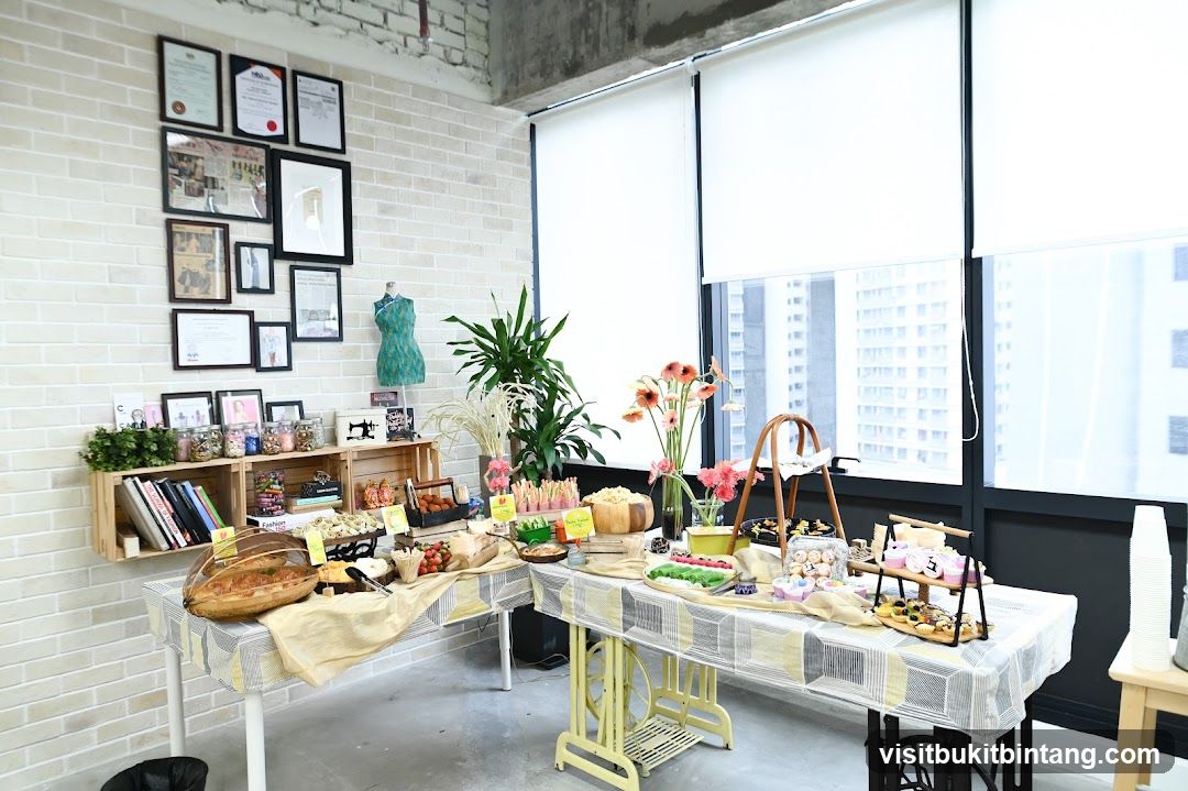 Buffet Table with Desserts and Snacks