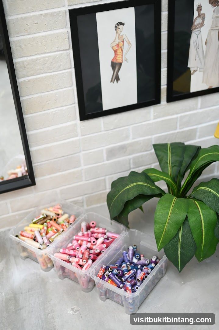 Sewing Supplies Display