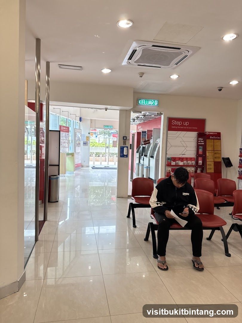 Bank Interior with Waiting Area
