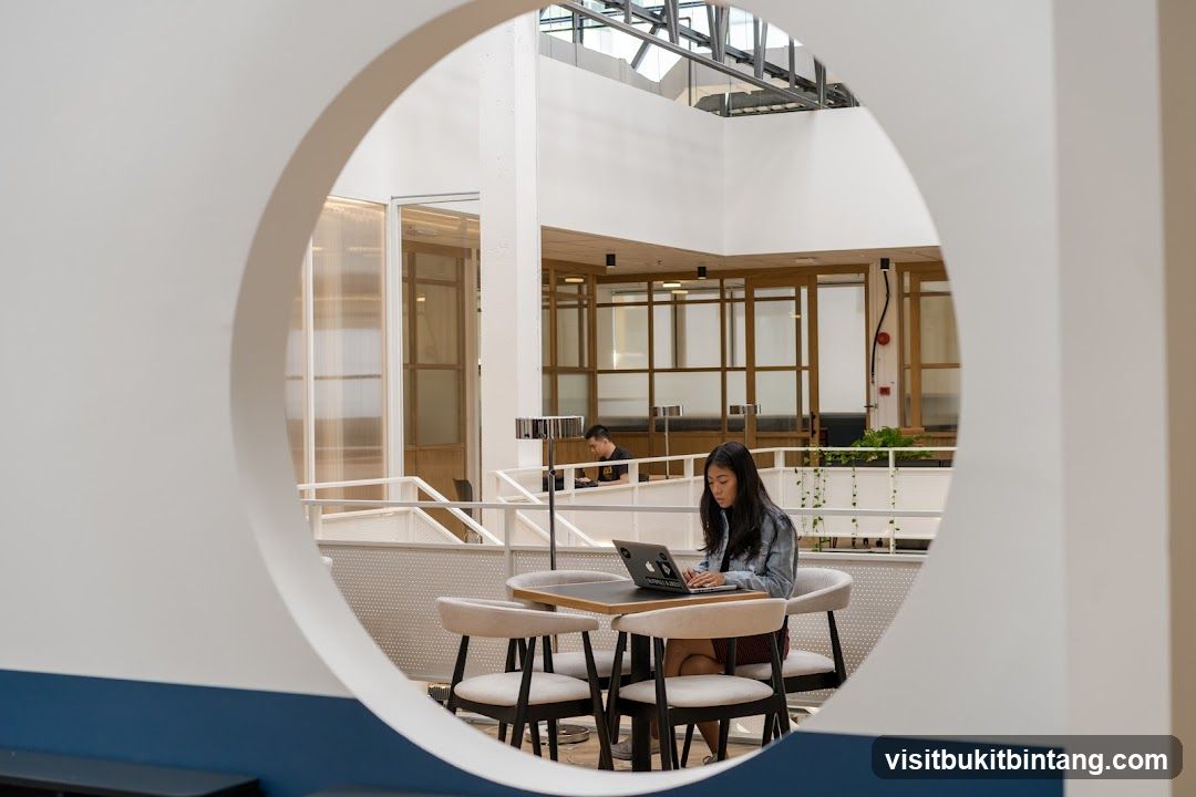 Modern Co-working Space with People Working