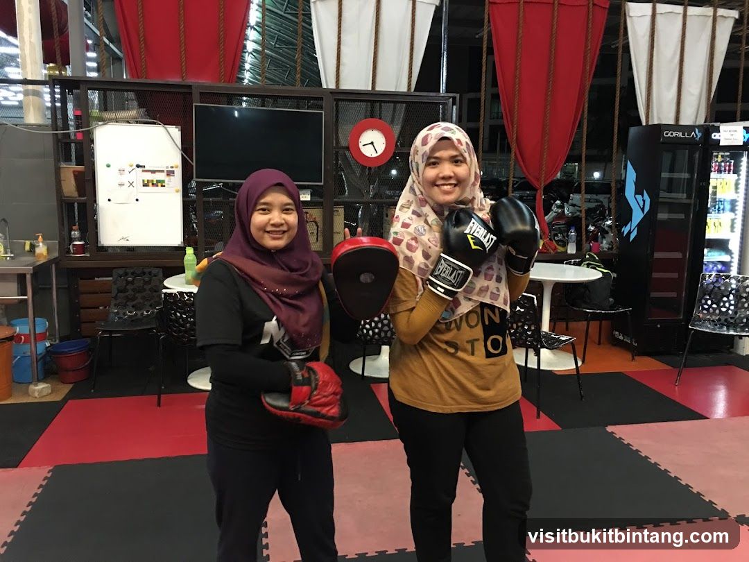 Two Women in Boxing Gear