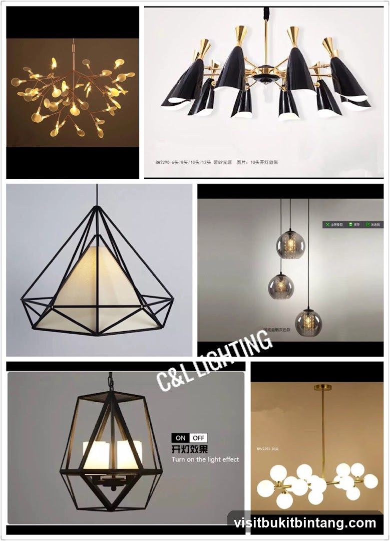 Assortment of Chandeliers and Pendant Lights