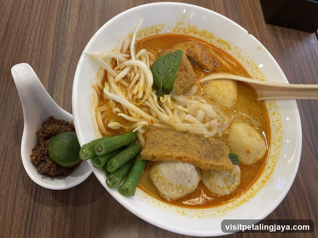 Laksa Bowl with Side Dipping Sauce
