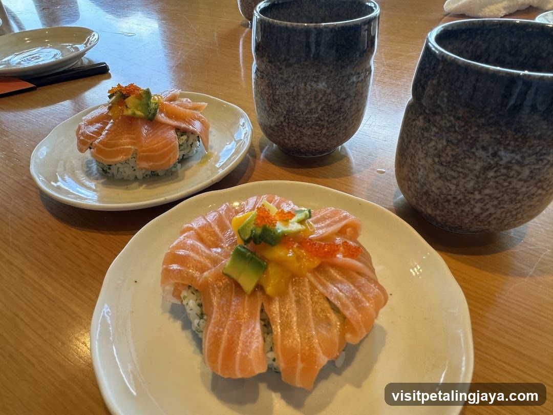 Sushi Platter with Salmon and Avocado