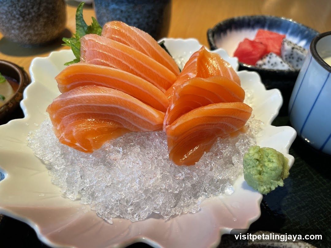 Sashimi Platter with Ice and Wasabi