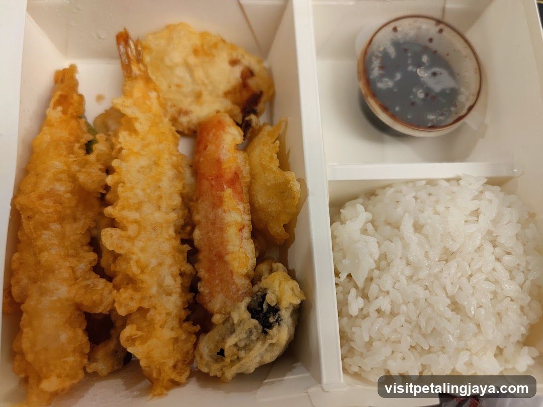 Tempura and Rice Meal