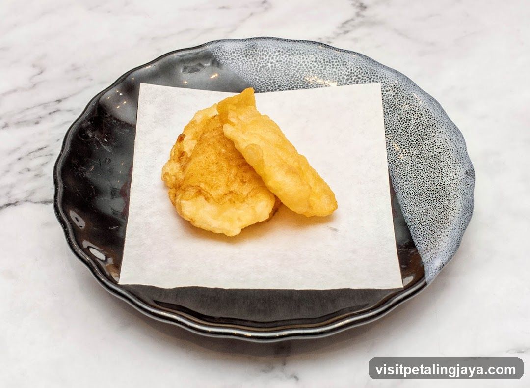 Fried Tempura on Plate