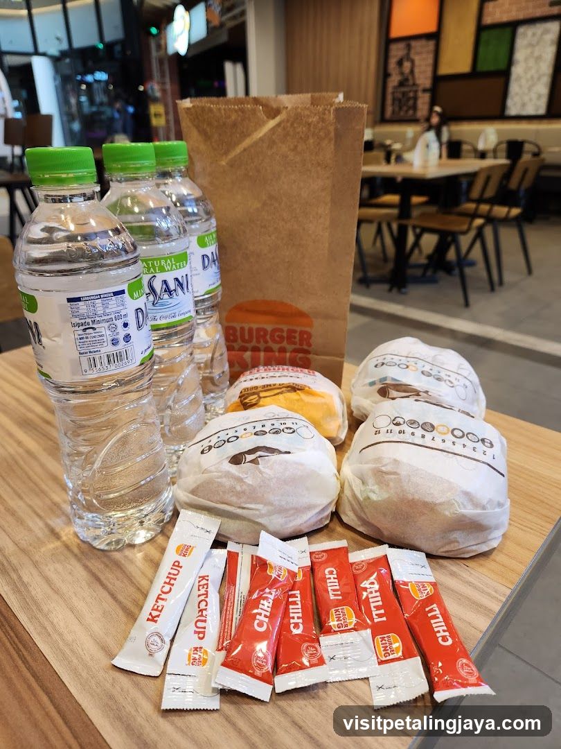 Burger King Meal Spread