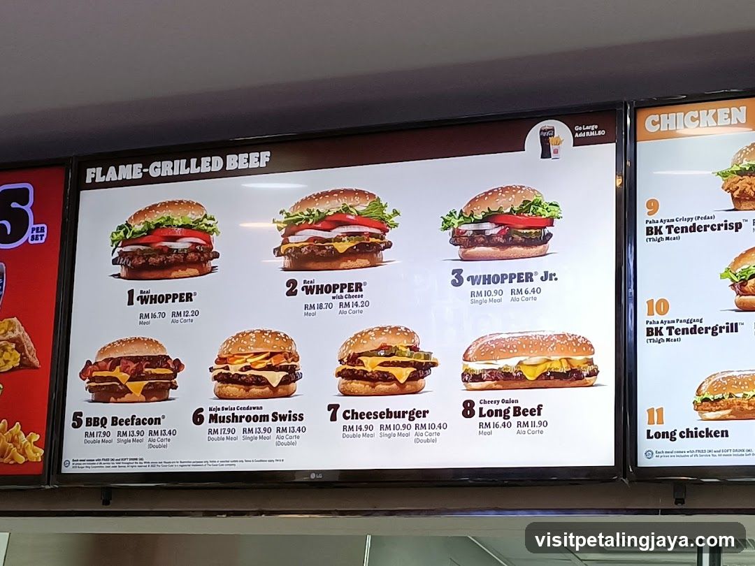 Burger Menu Board