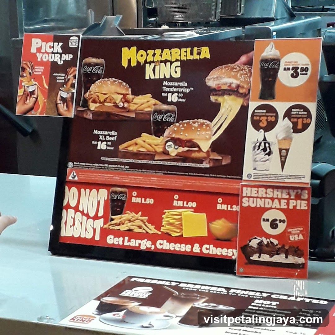 Fast Food Menu Display
