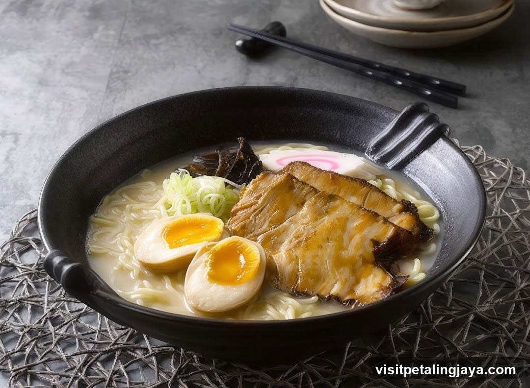 Ramen Bowl with Soft-Boiled Egg and Chashu Pork