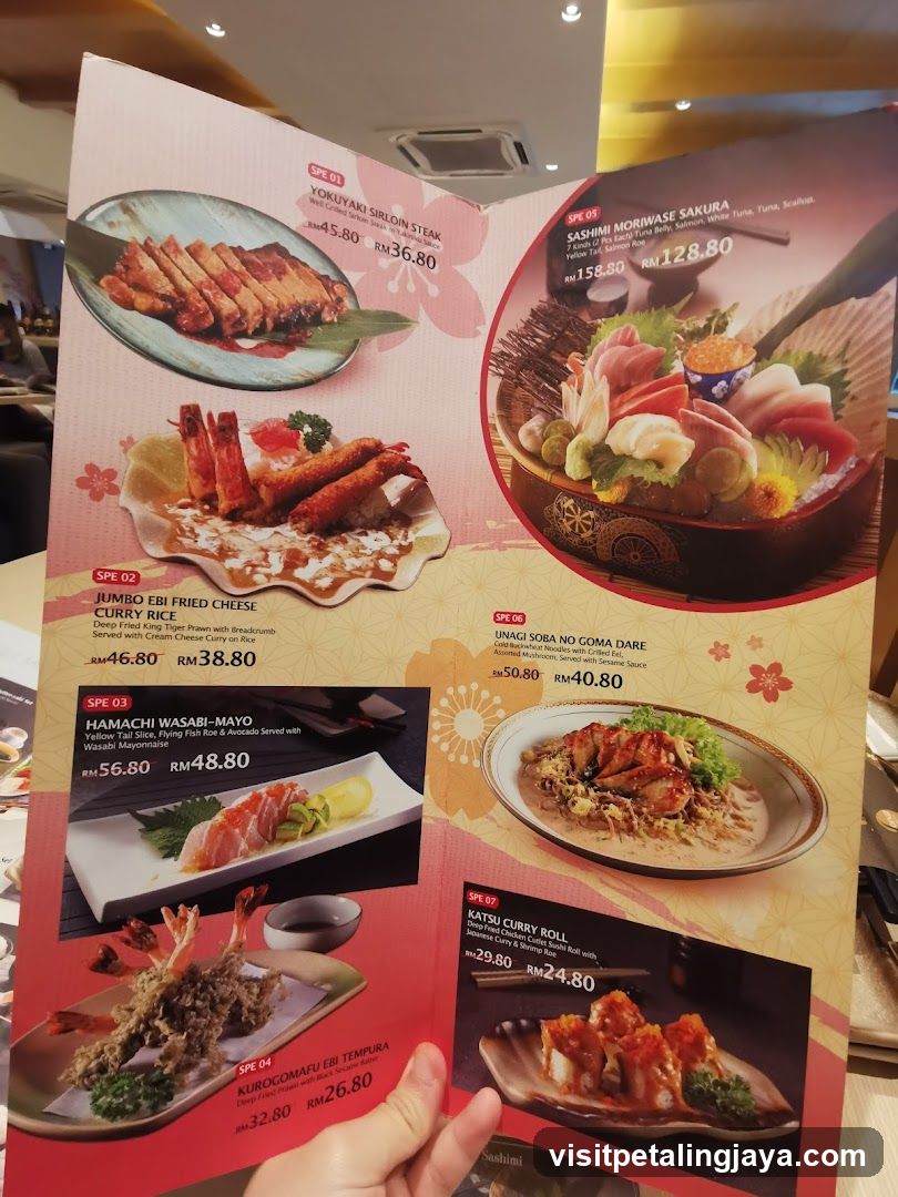 Japanese Restaurant Menu