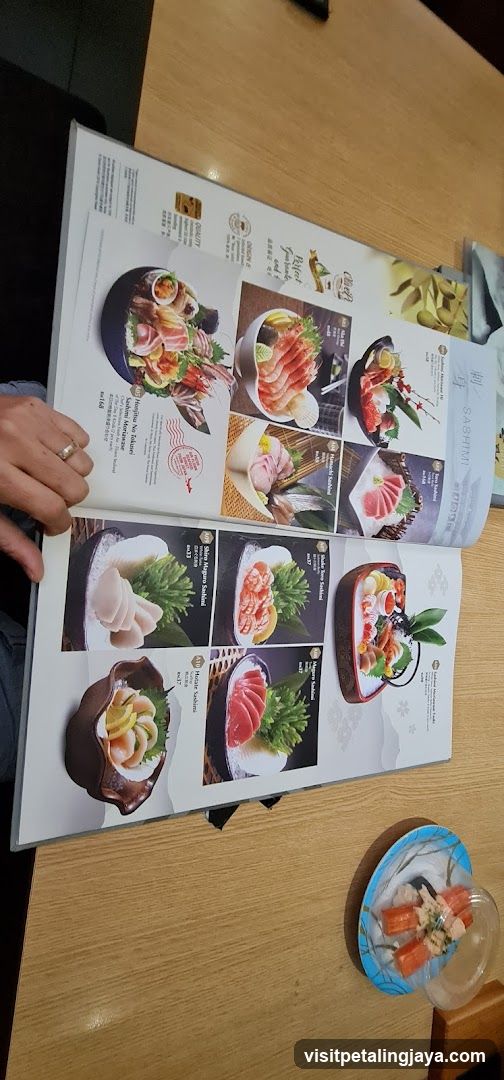 Sushi Menu Display