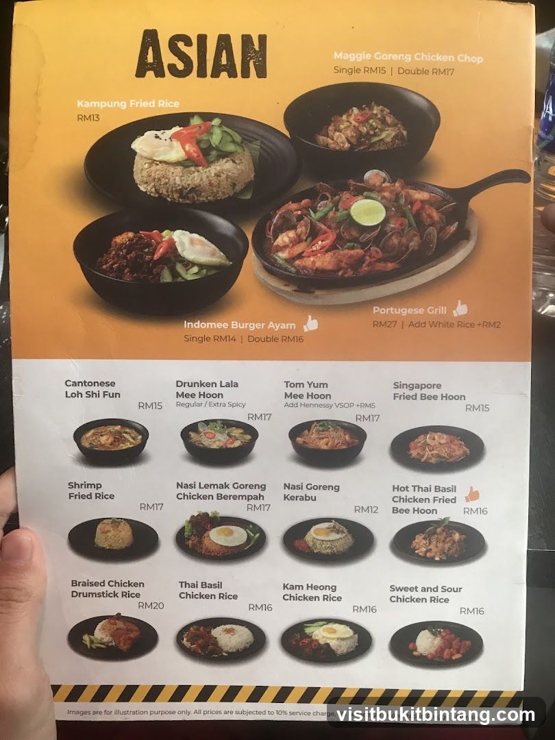 Asian Menu