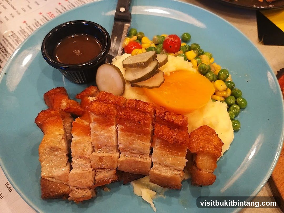 Crispy Pork Belly with Sides