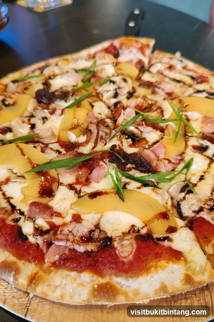 Pizza with Pineapple and Bacon