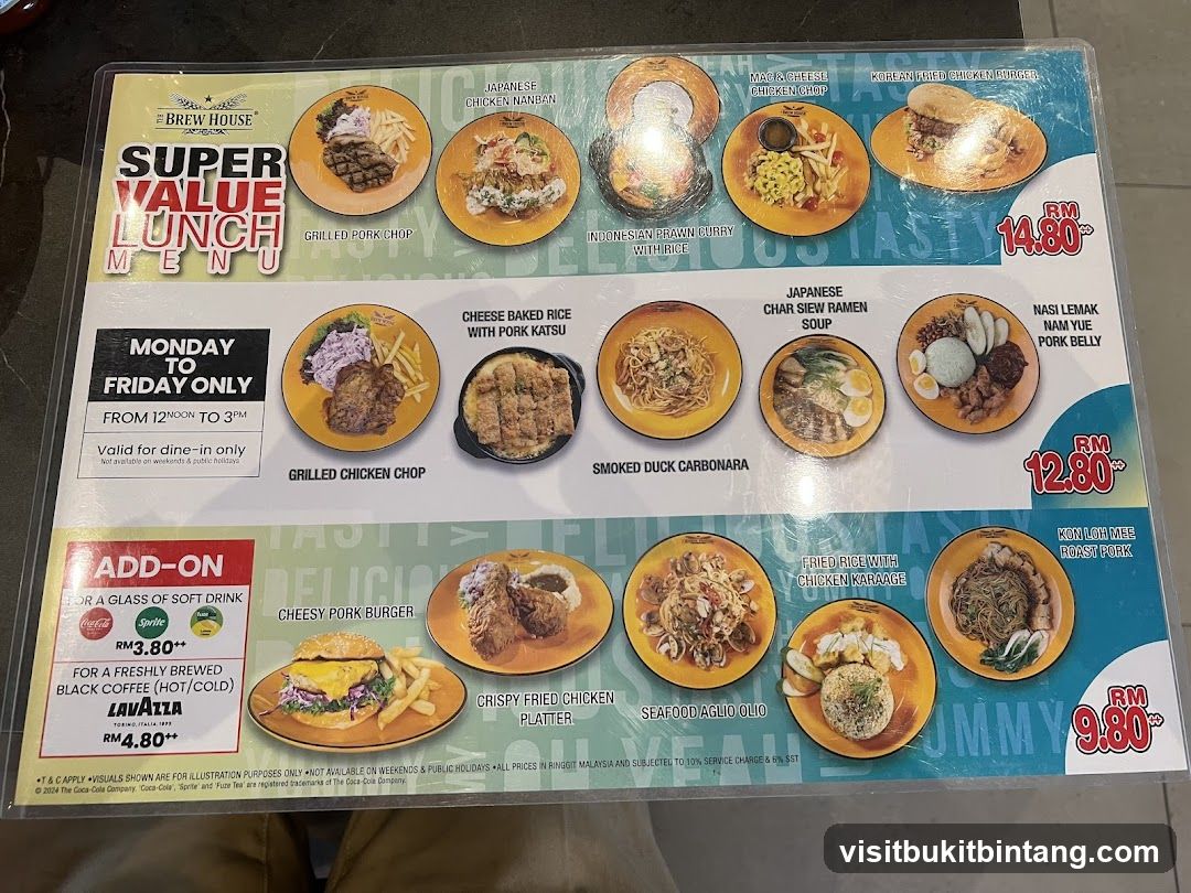 SUPER VALUE LUNCH MENU