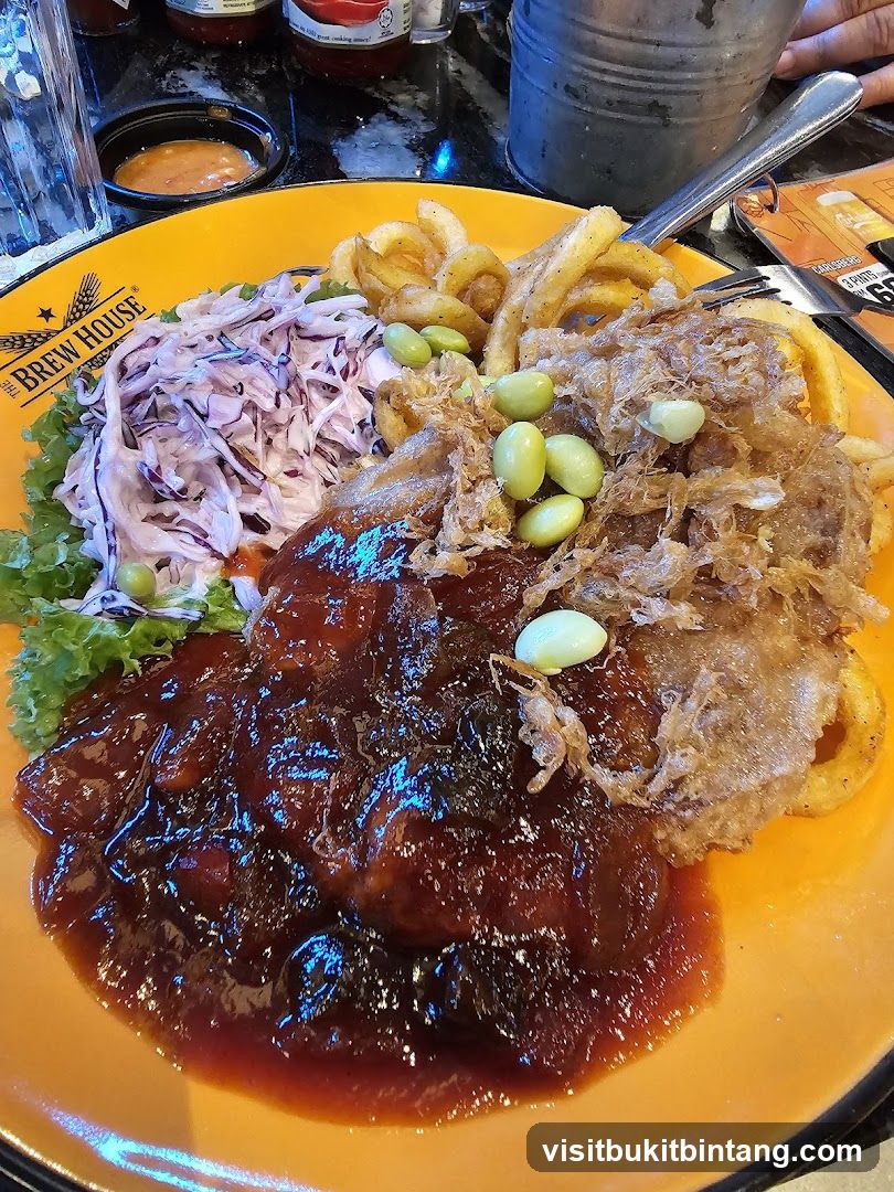 BBQ Ribs with Fries and Coleslaw
