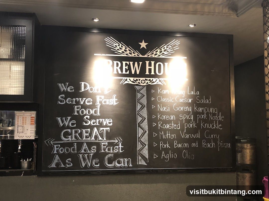 Brew House Menu