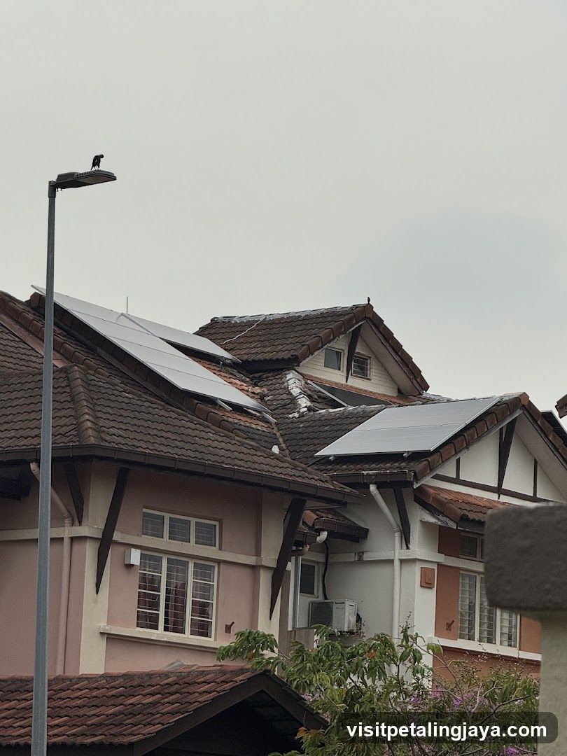Residential Houses with Solar Panels