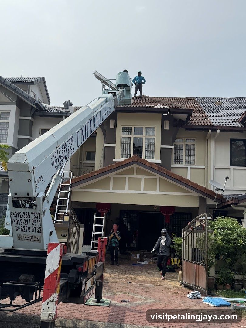 Roof Work on Residential House