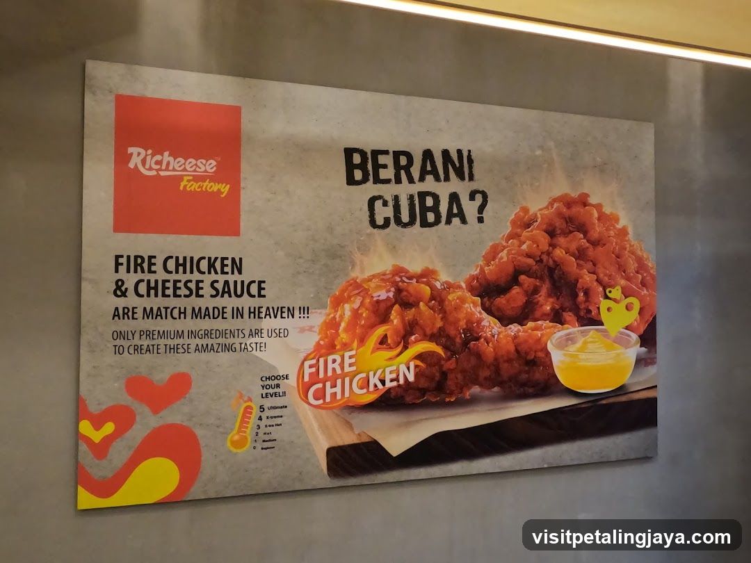 Richeese Factory Fire Chicken & Cheese Sauce Ad