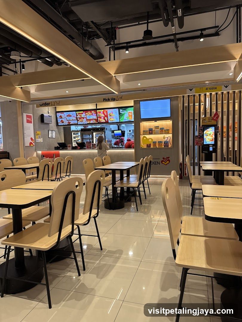 Restaurant Interior with Ordering Area