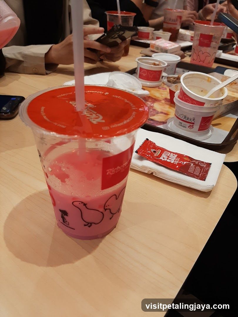 Dining Table with Drinks and Food