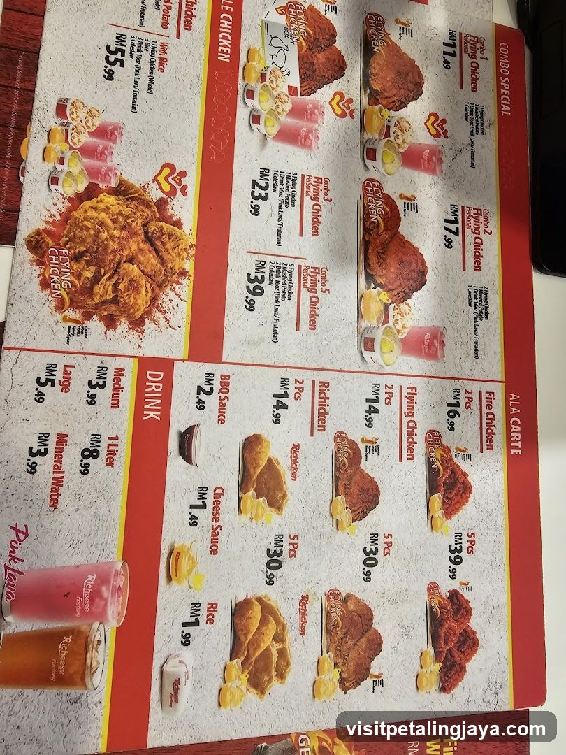 Fried Chicken Menu