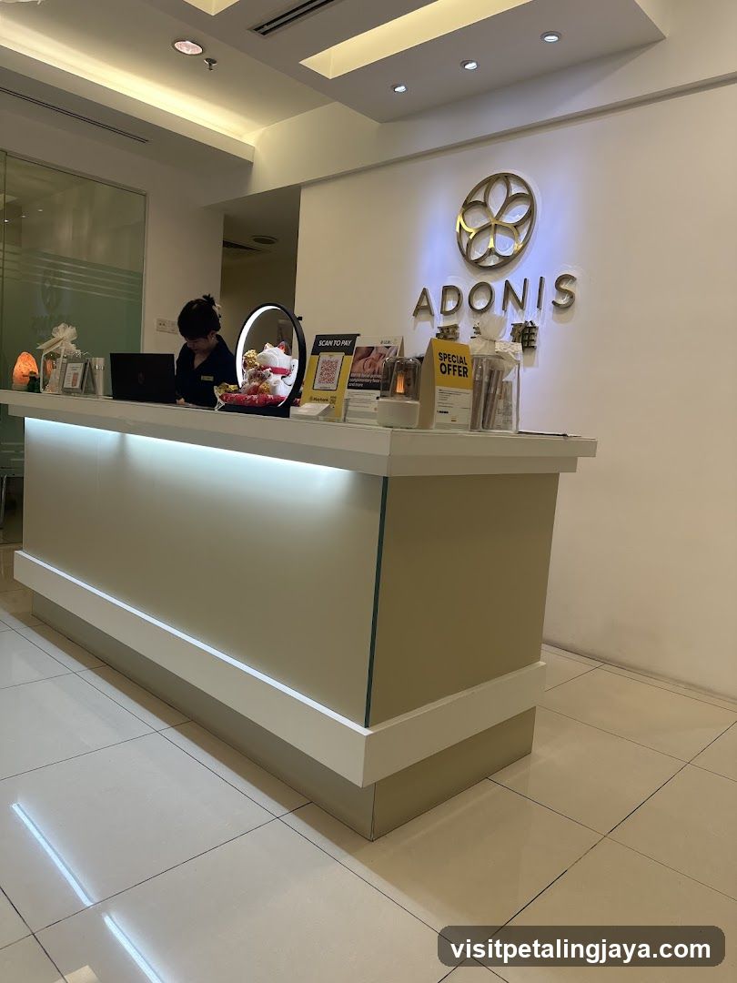 Adonis Reception Desk Interior