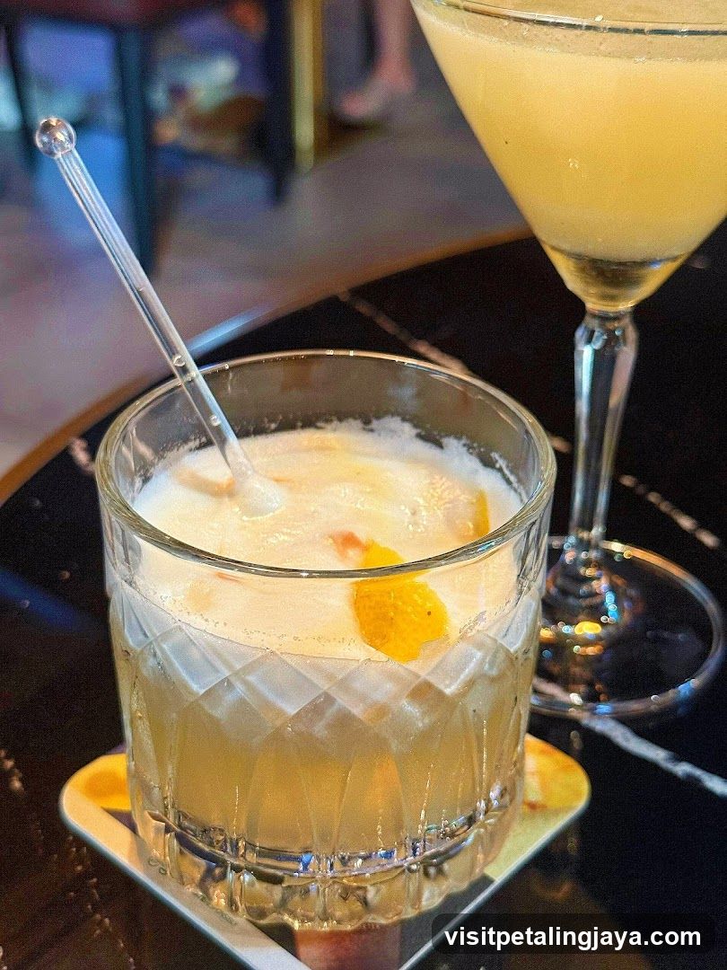 Cocktails on a Bar Table