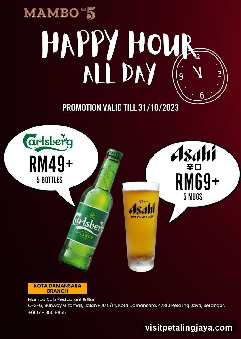 Mambo No.5 Happy Hour Ad