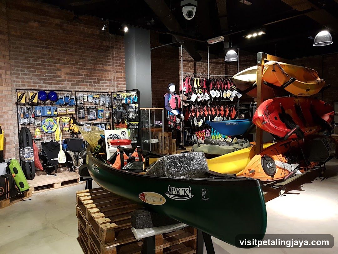 Kayak and Paddle Shop Interior