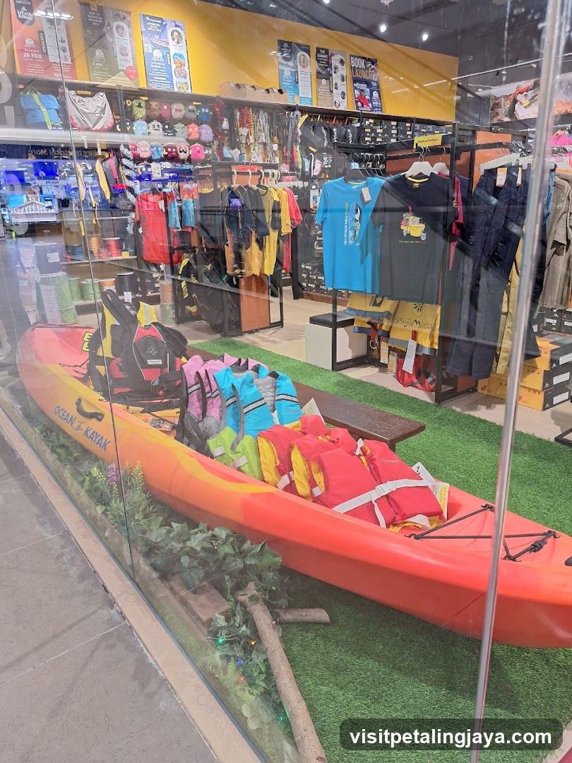 Kayak and Life Vest Display
