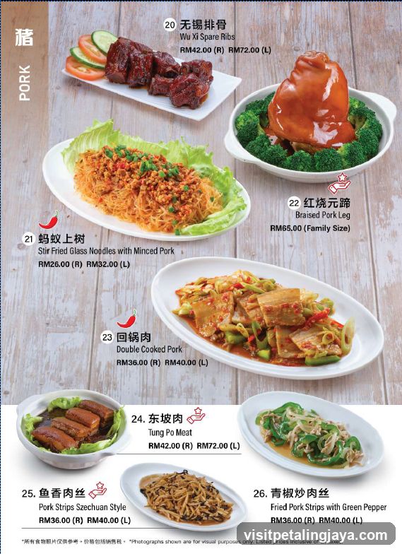 Pork Menu Page