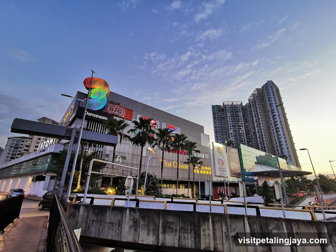 Damansara Mall Exterior at Dusk