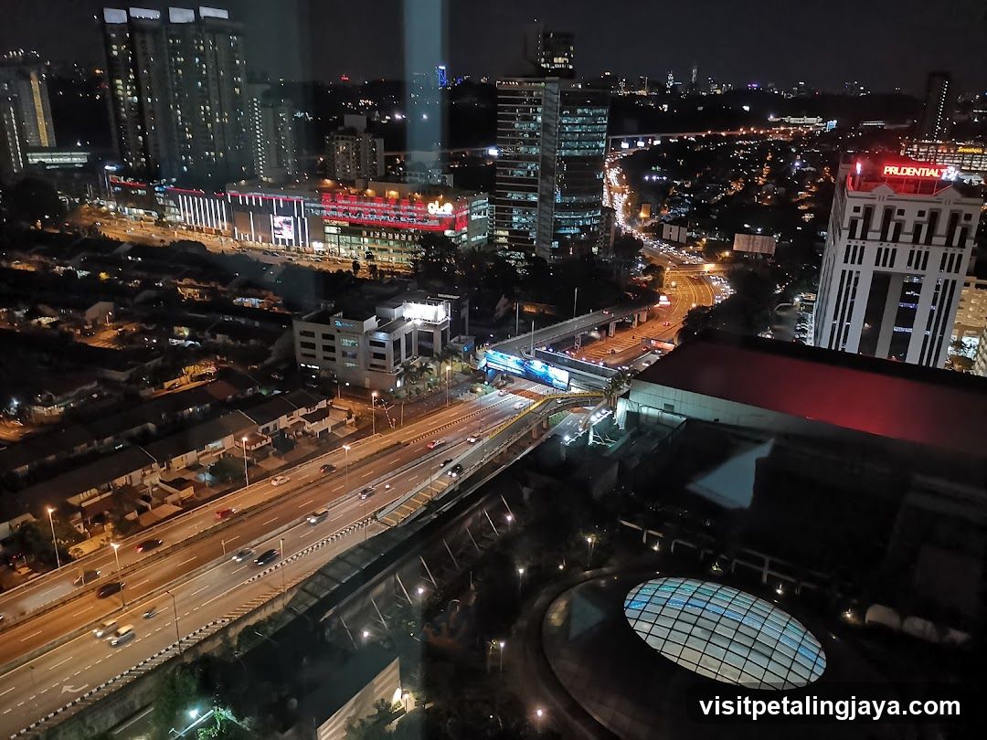 Night City View from High Building