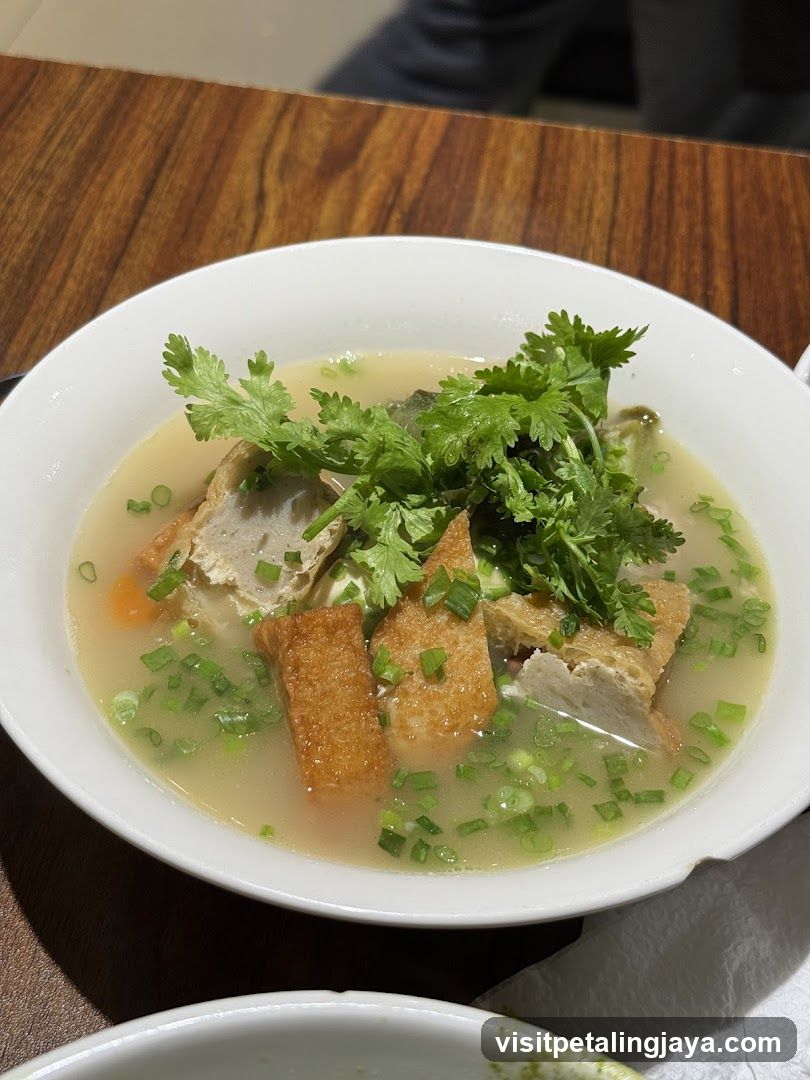 Soup with Tofu and Greens