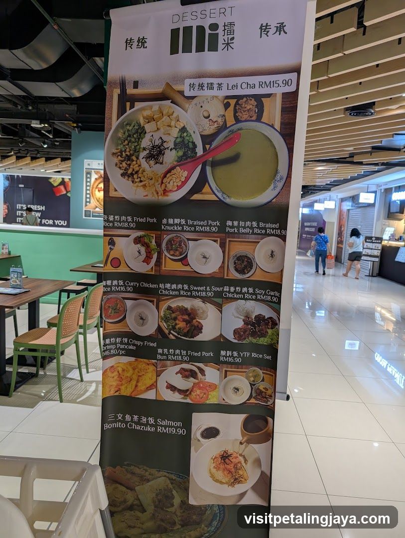 Dessert Menu Display