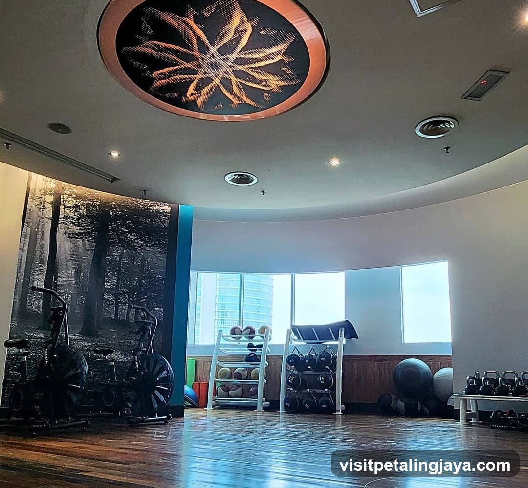Gym Interior with Equipment and Decor