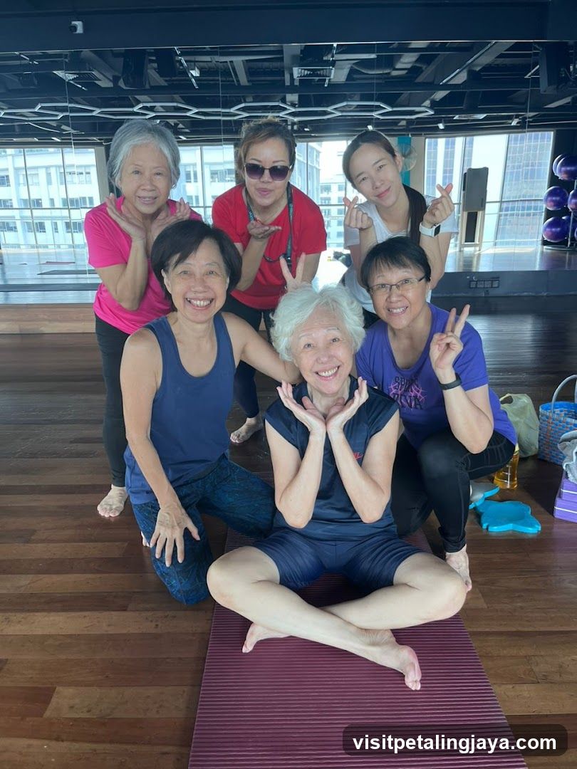 Group of women in a fitness studio