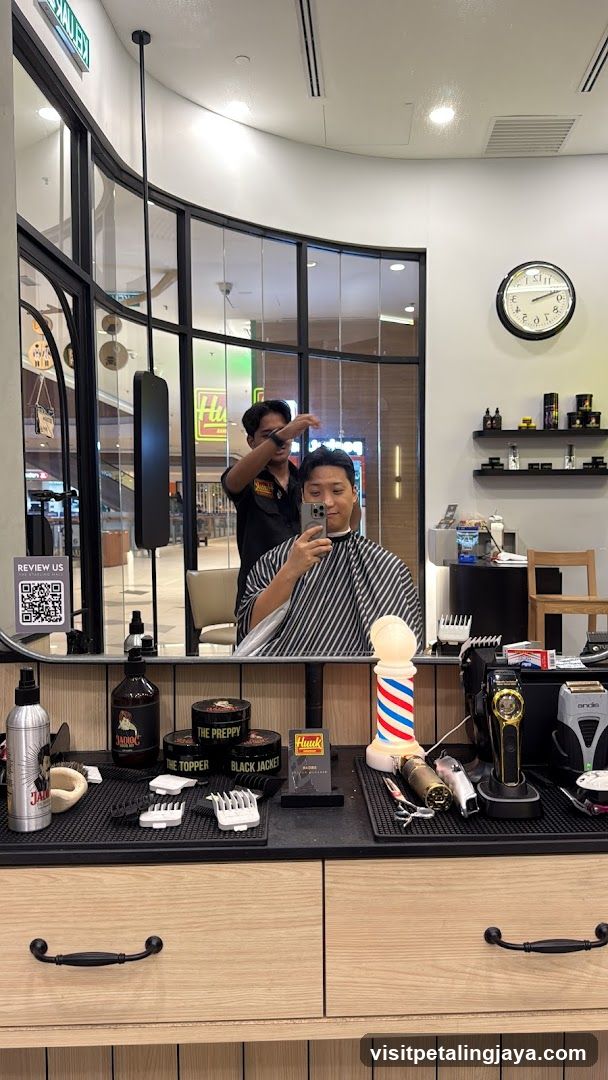 Barber Shop Interior Reflection