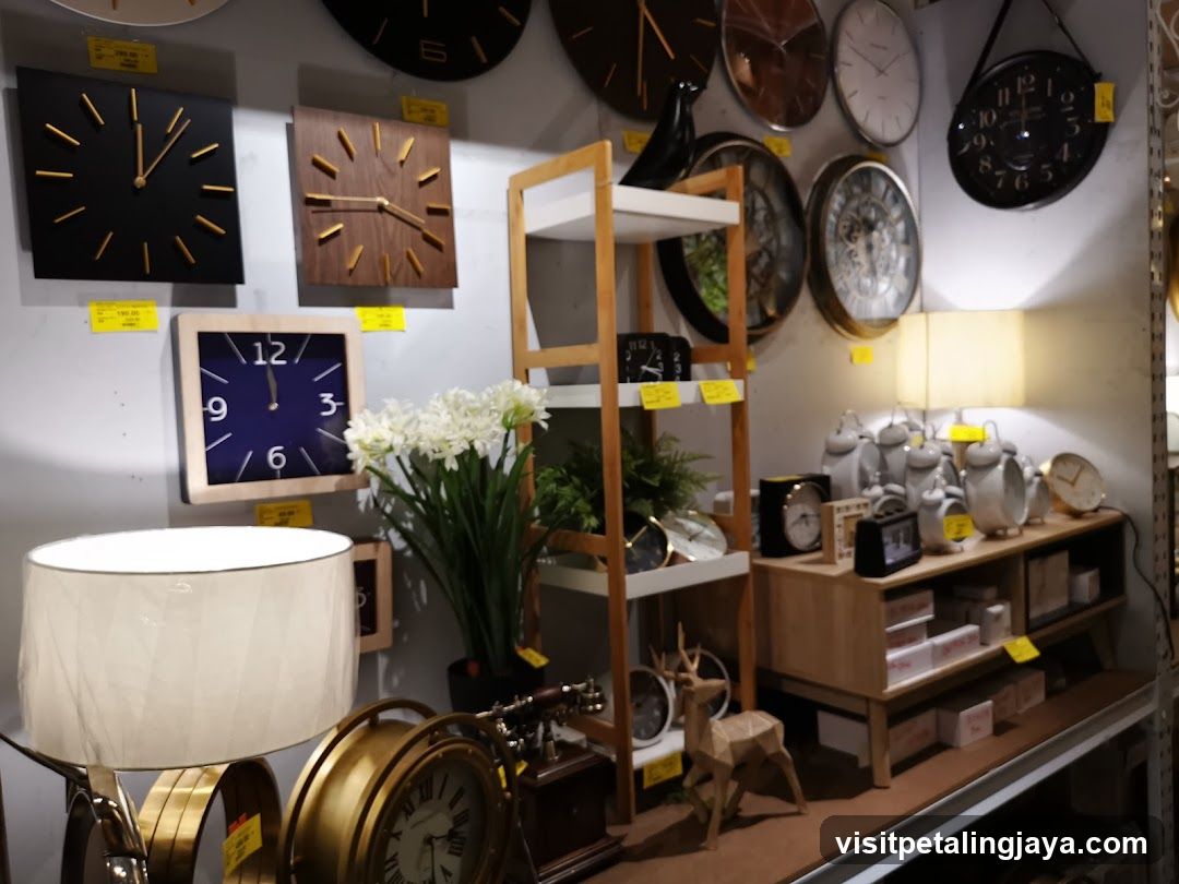 Clock and Home Decor Display