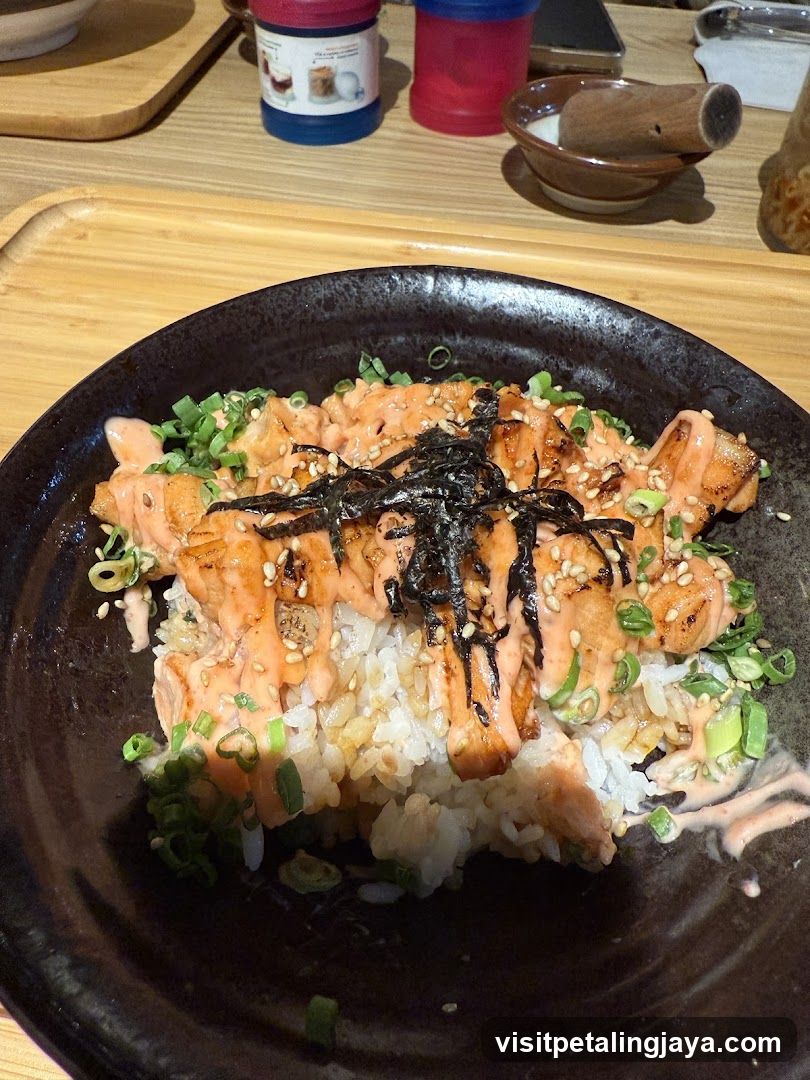Grilled Salmon Rice Bowl