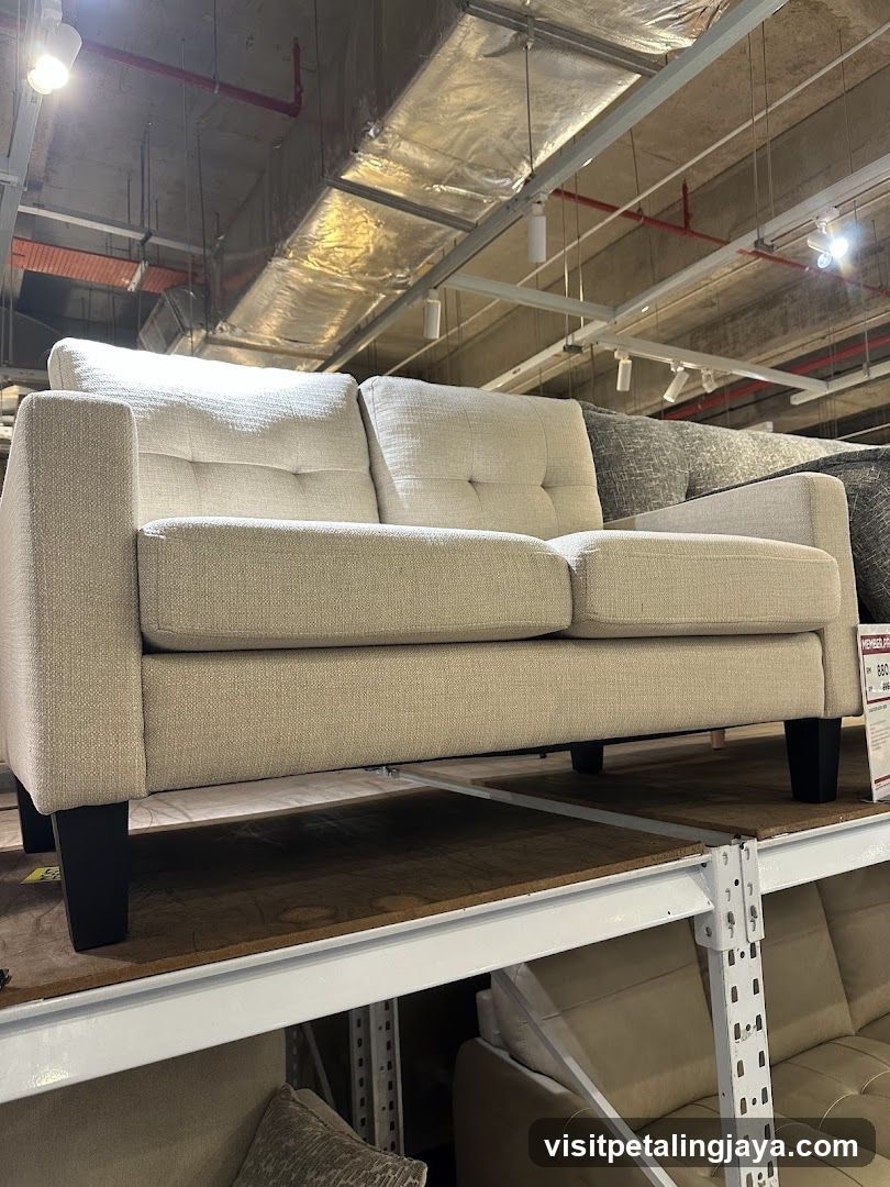 Sofa Display in Warehouse Store