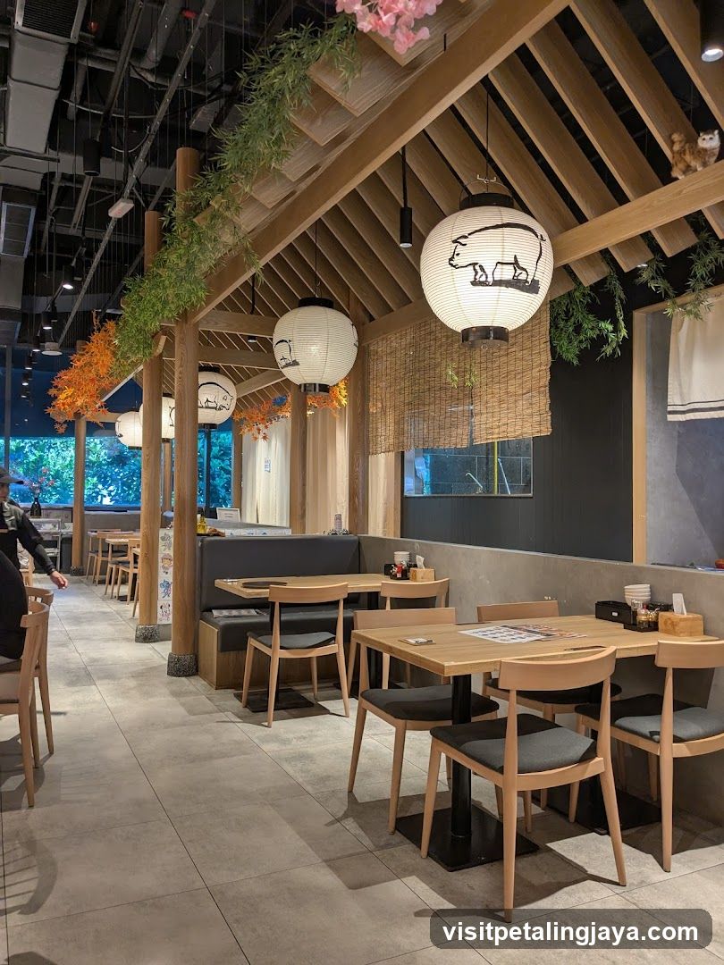 Japanese-style restaurant interior