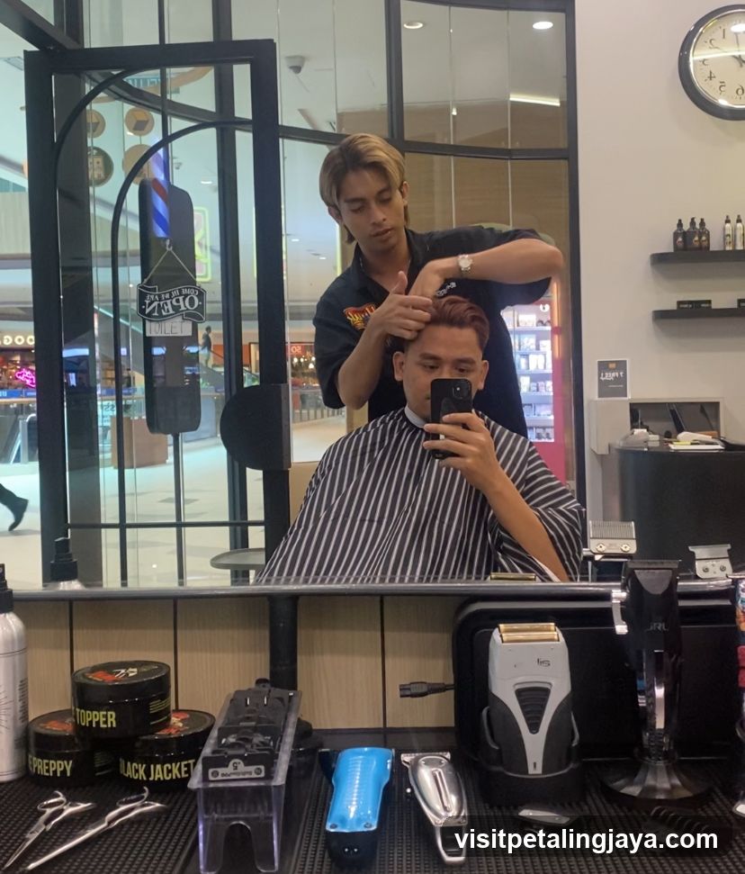 Barber Shop Interior Reflection