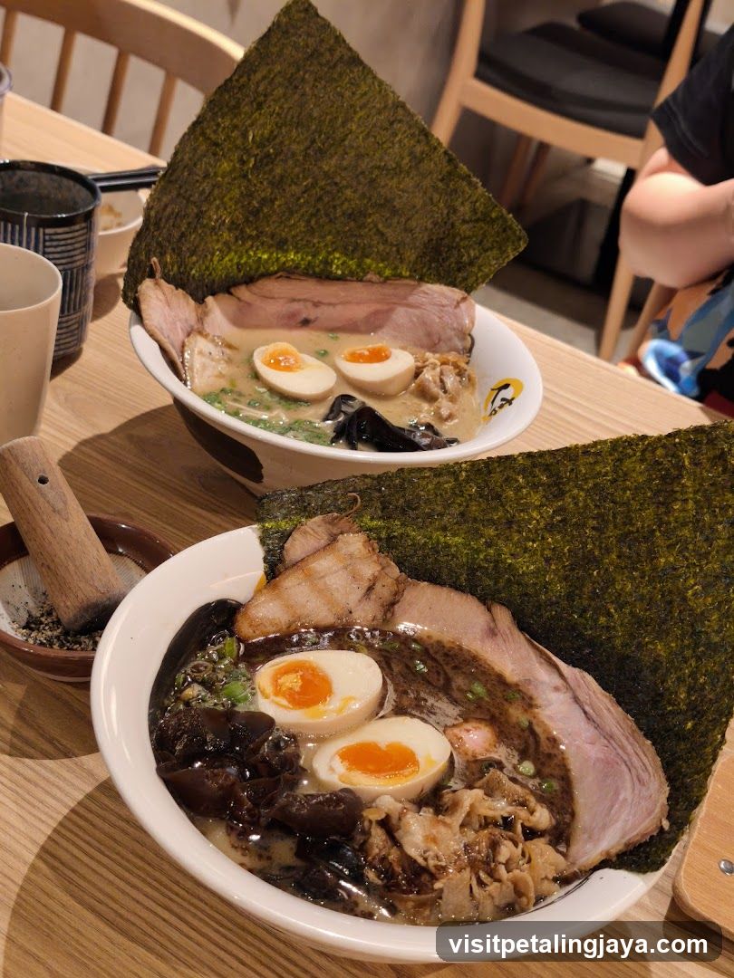 Ramen Bowls with Nori and Eggs